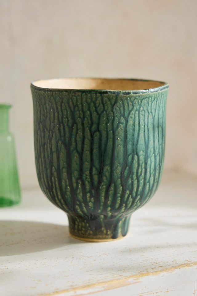 Drippy Ceramic Tulip Planter, 7" #2