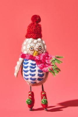 Ice Skating Owl Ornament