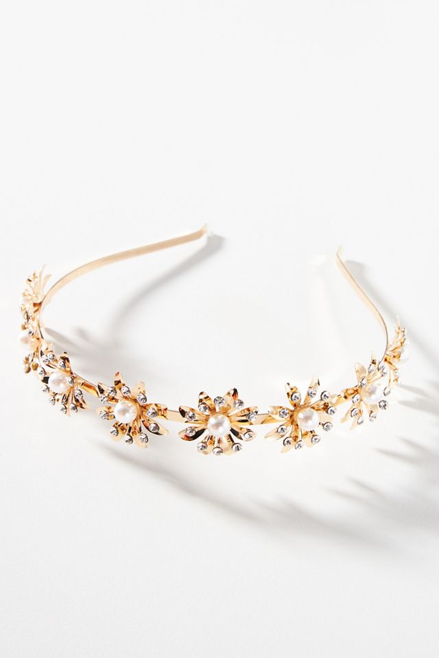 Embellished Petal Headband Anthropologie