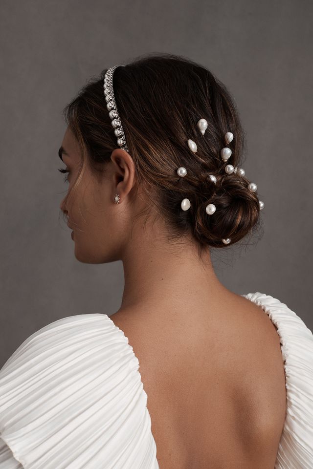 Lelet NY Jess Pearl and Crystal Headband | Anthropologie