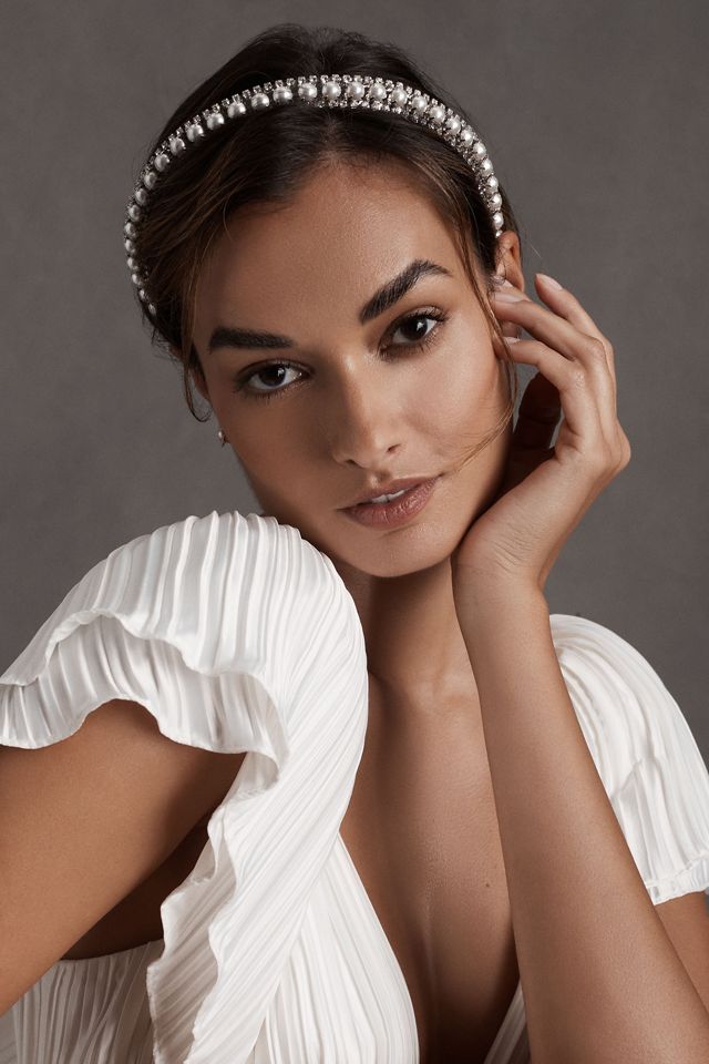 Lelet NY Jess Pearl and Crystal Headband | Anthropologie