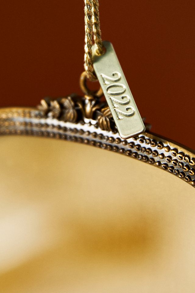 Gleaming Primrose Picture Frame Ornament #1