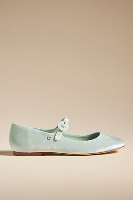 Larroude Women's Blaire Ankle Strap Mary Jane Ballet Flats In Mint