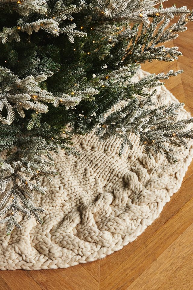 Knit Wool Tree Skirt #2