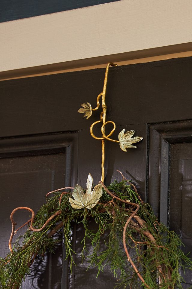 Ivy Brass Wreath Hanger AnthroLiving