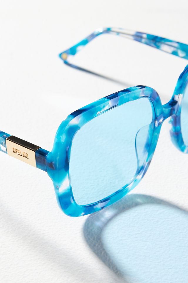 サングラス Anna Sui Sunglasses AS1158 Square Gray Gradient Anna Sui AS50891A Sunglasses