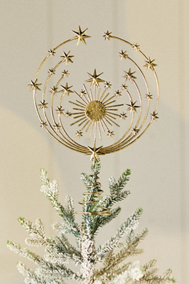 Hedy Gold Metal Tree Topper
