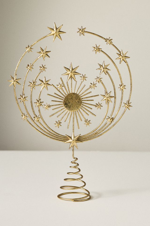 Hedy Gold Metal Tree Topper