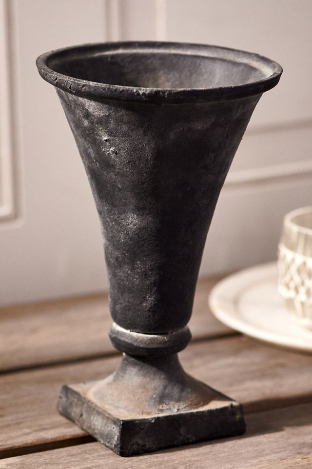 Flared Cast Iron Urn Planter #3