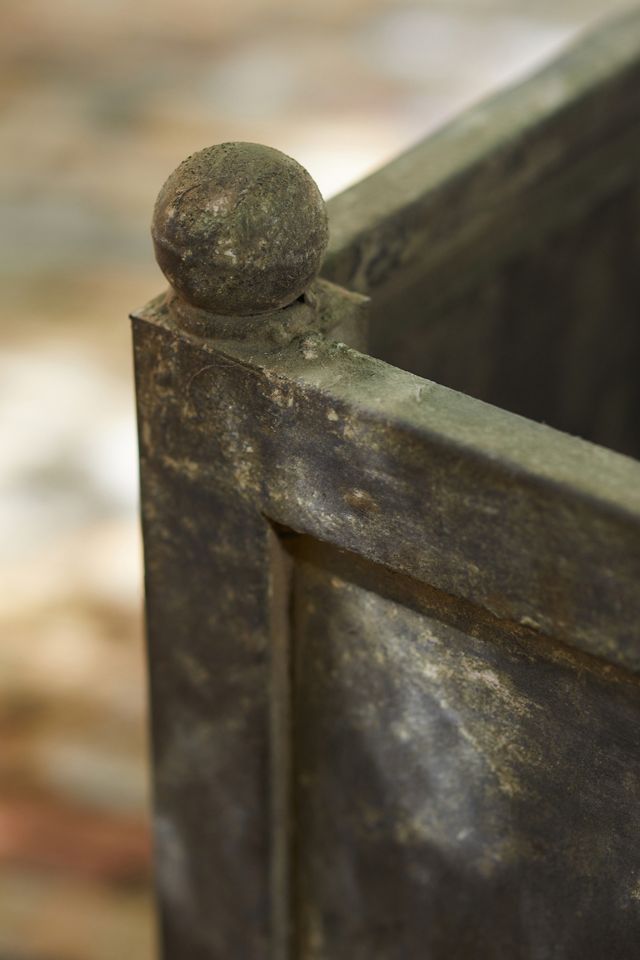 Square Galvanized Planter #4
