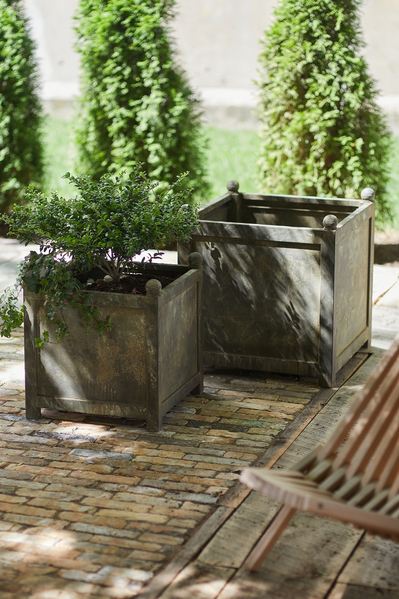 Square Galvanized Planter