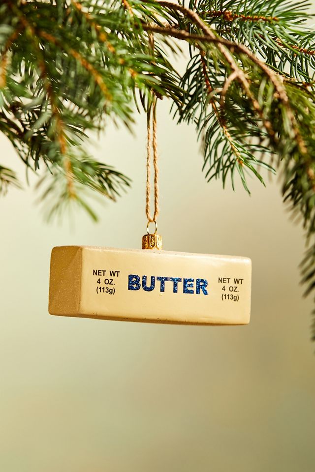 Stick of Butter Glass Ornament #1
