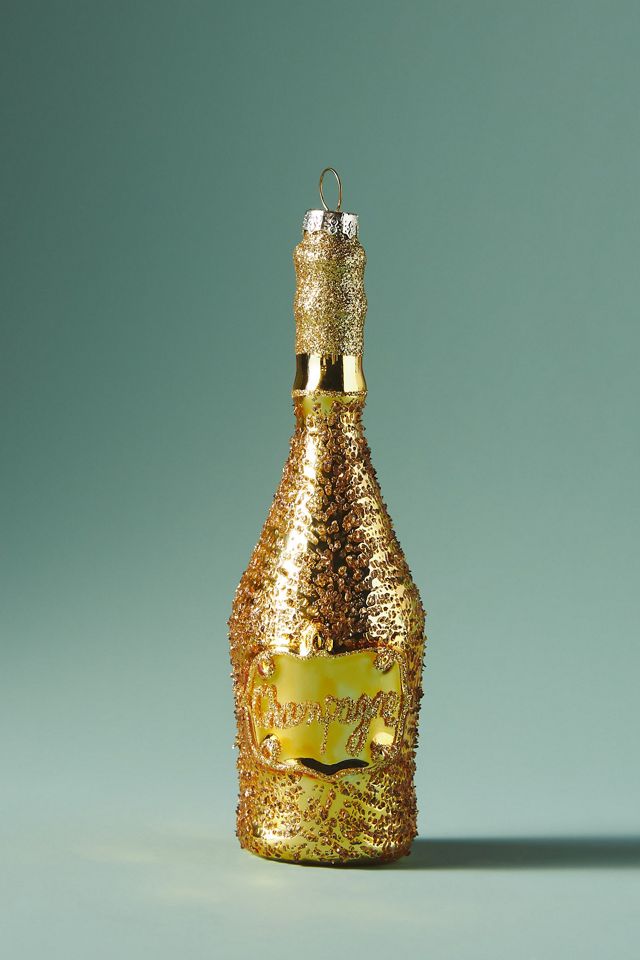 Gold Champagne Ornament AnthroLiving