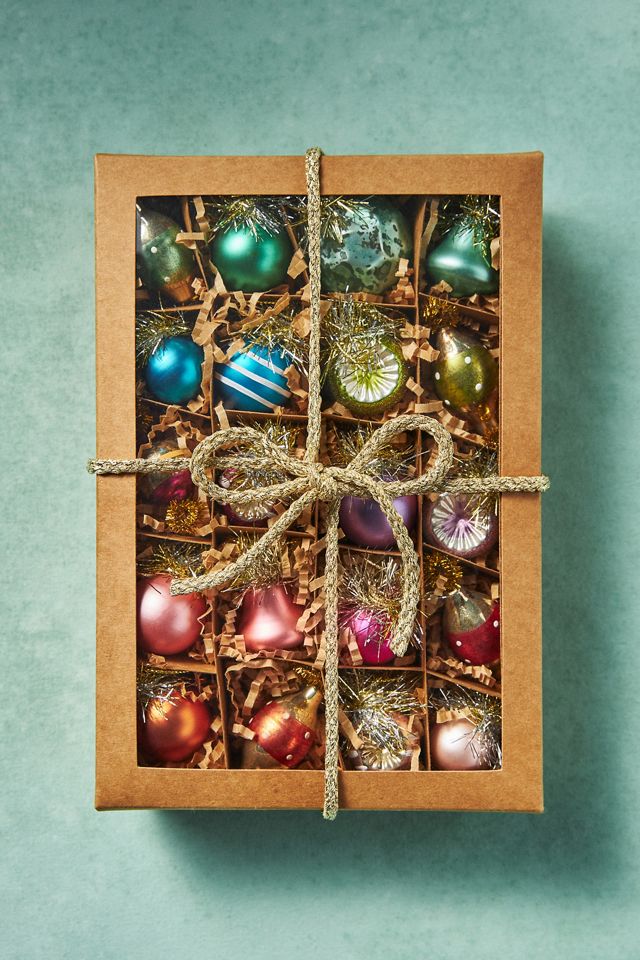Vintage Glass Ornaments, Set of 20 #1