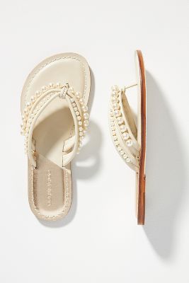 Bernardo Miami Pearl Sandals In White