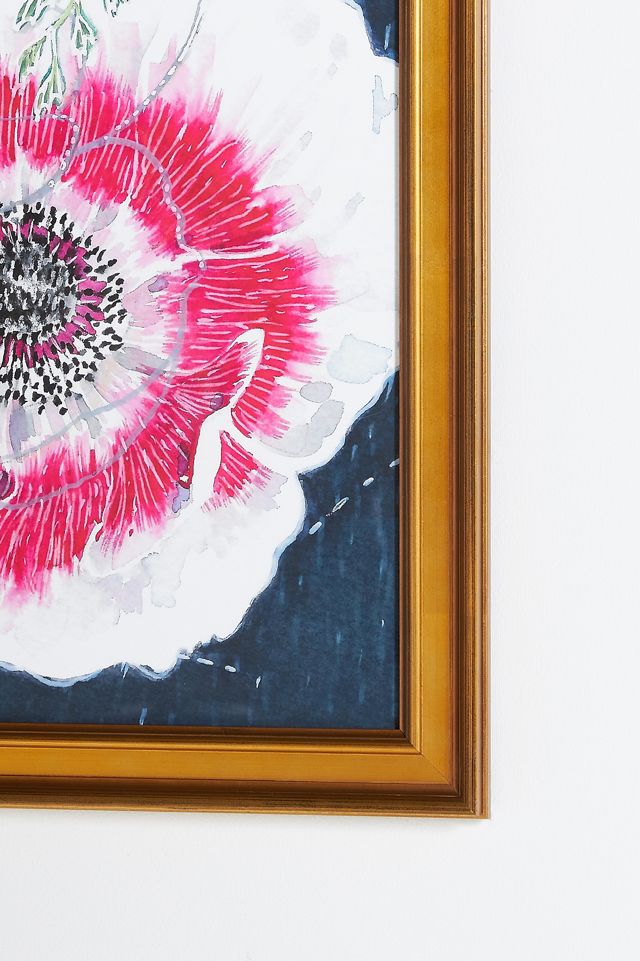 Crane and Flower Wall Art #1