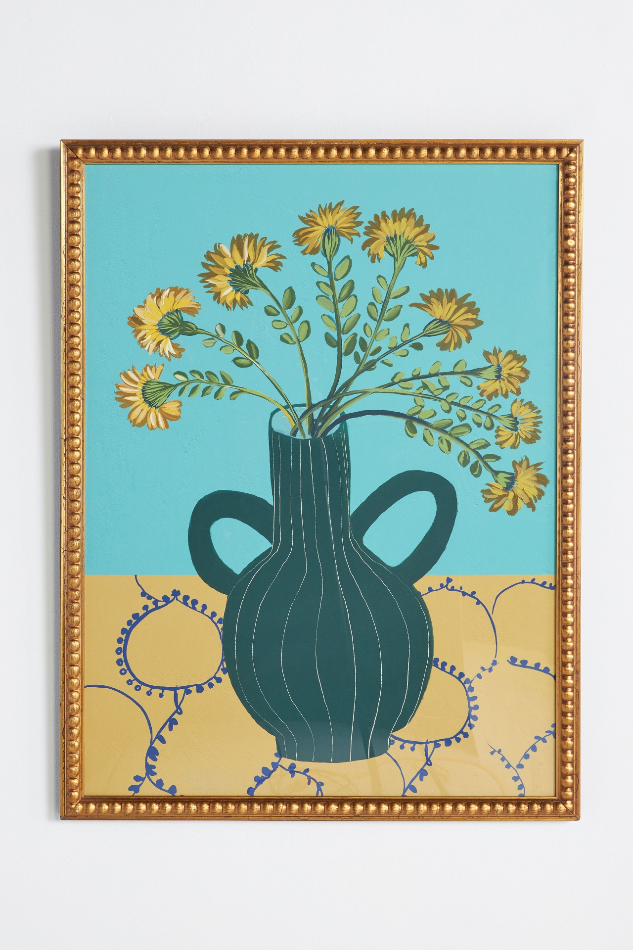 Green Vase Wall Art