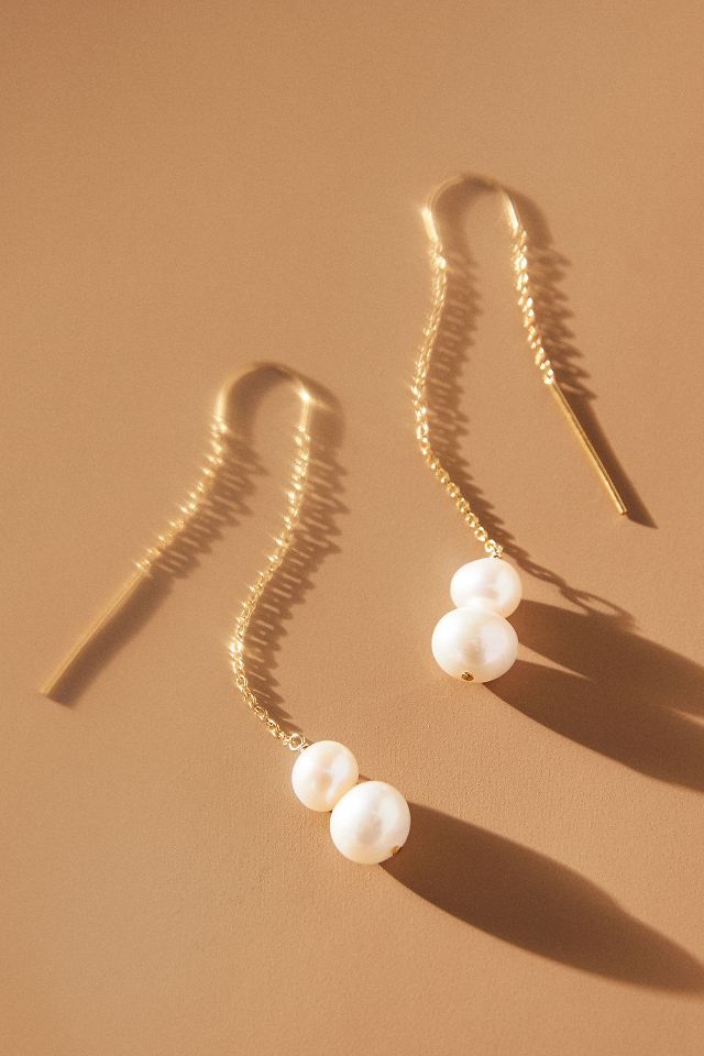 Chan Luu Threaded Pearl Earrings