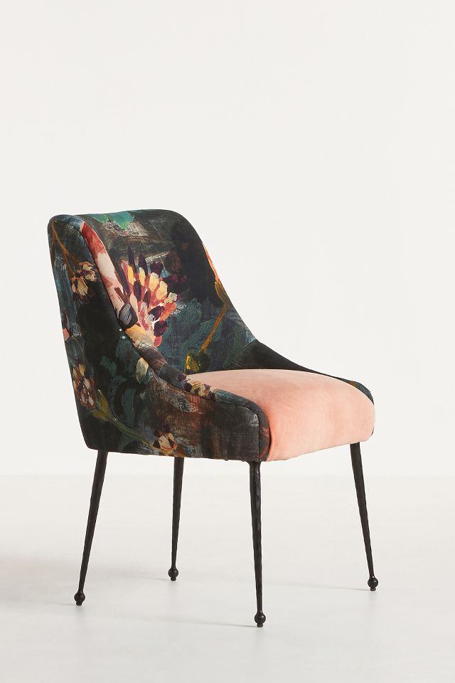 Anthropologie velvet store elowen chair