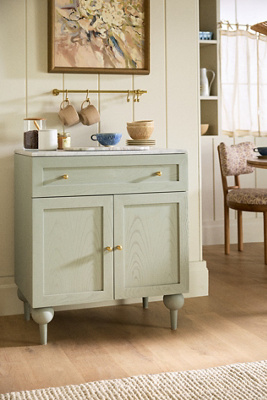 The Fern Marble Top Entryway Cabinet