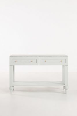 The Fern Marble Top Console 