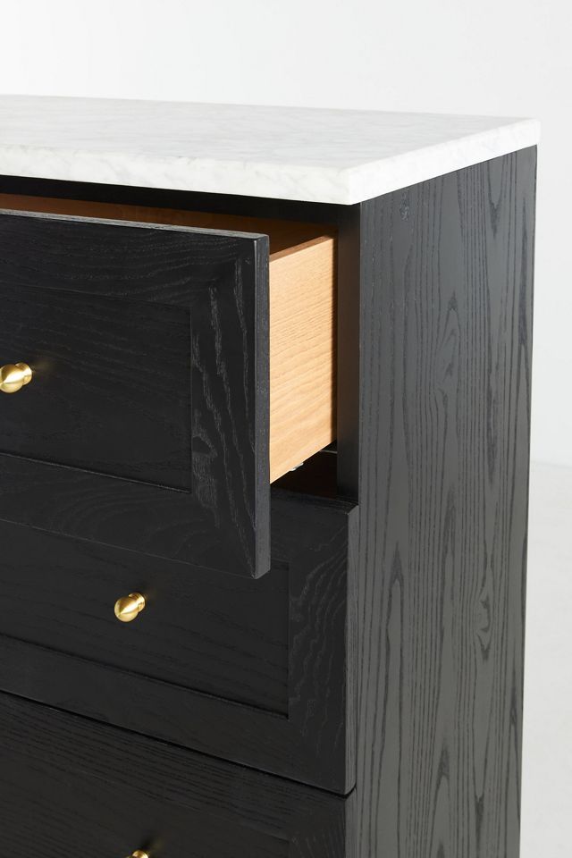 The Fern Marble Top Five-Drawer Dresser #3
