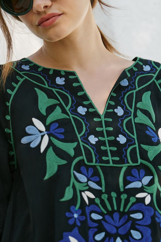 green emerald velvet dress Fern Floral Georgina Dress