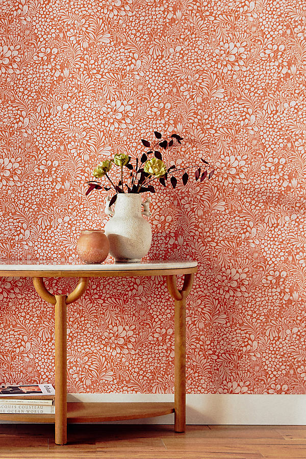 A-street Prints Siv Botanical Wallpaper In Red
