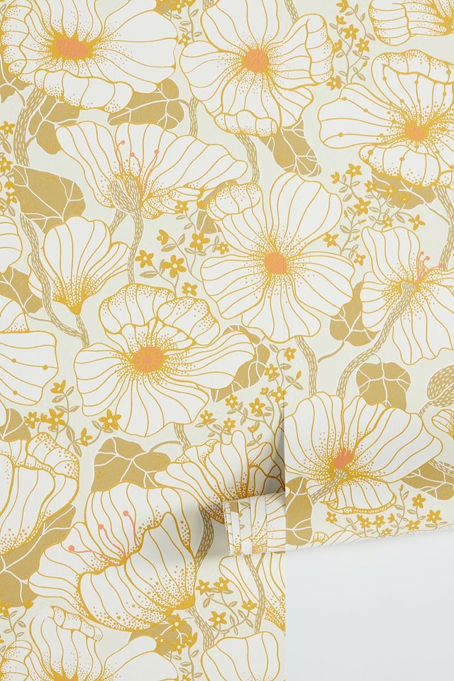 Matilda Poppy Fields Floral Wallpaper #1