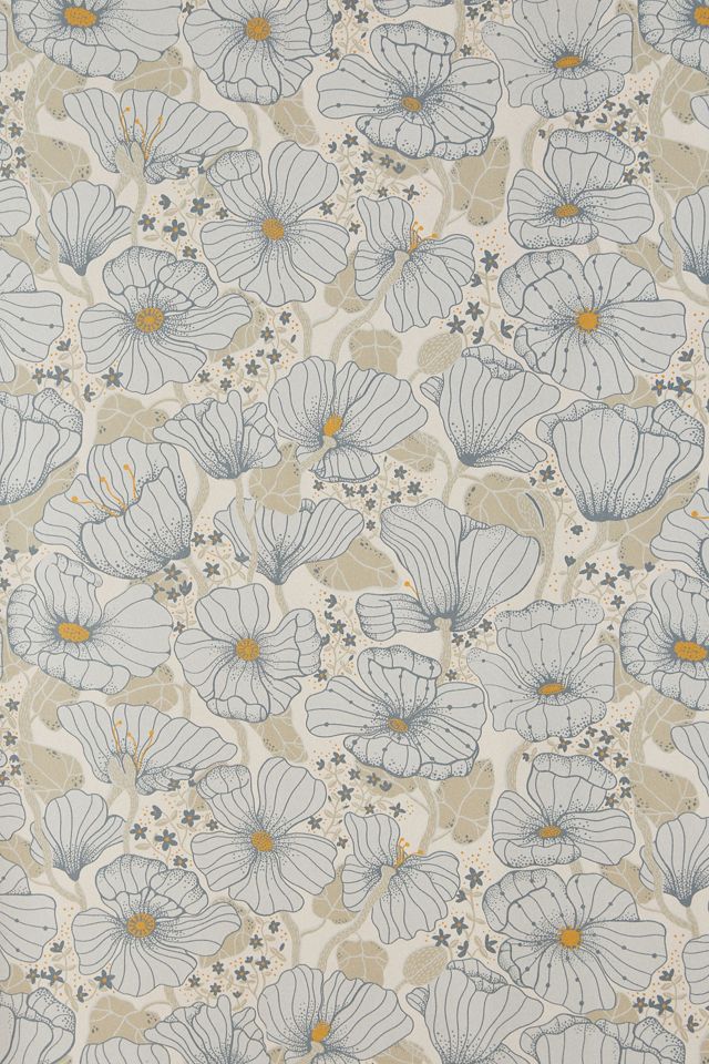 Matilda Poppy Fields Floral Wallpaper #1