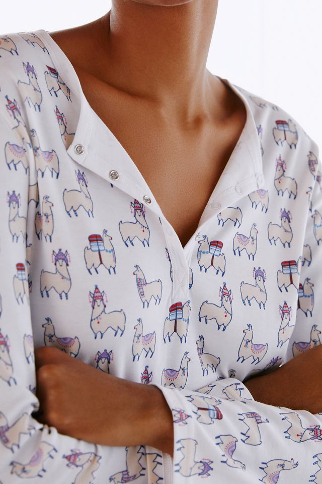 Roller Rabbit Long-Sleeve Paca Sleep Set #4