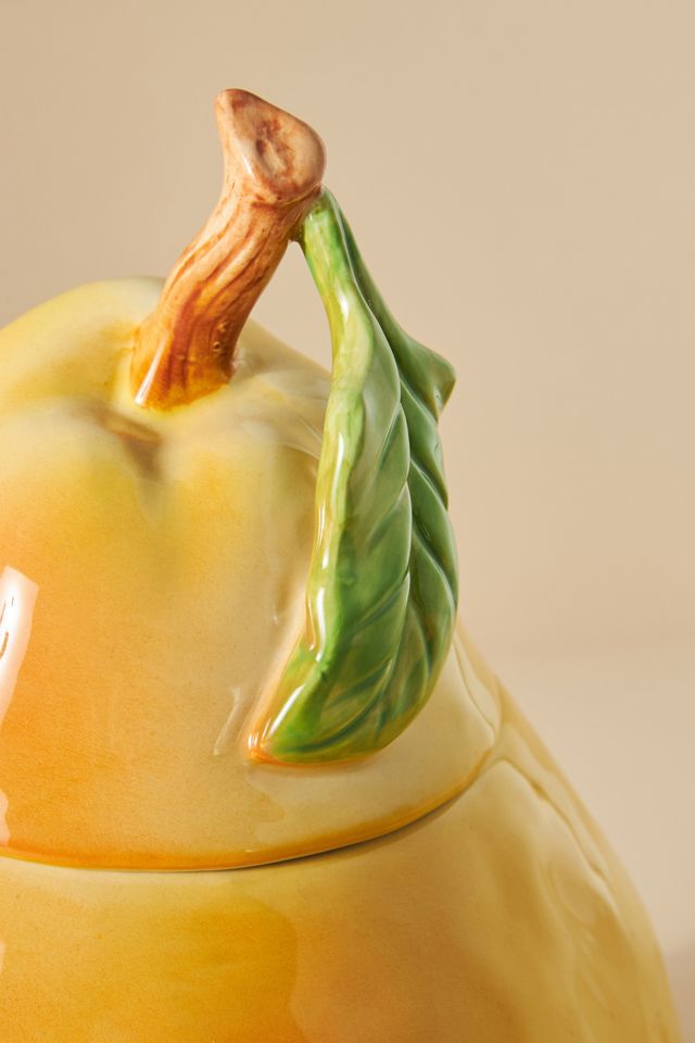 Holly and Pear Cookie Jar #2