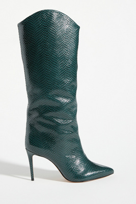 Schutz Maryana Boots In Green