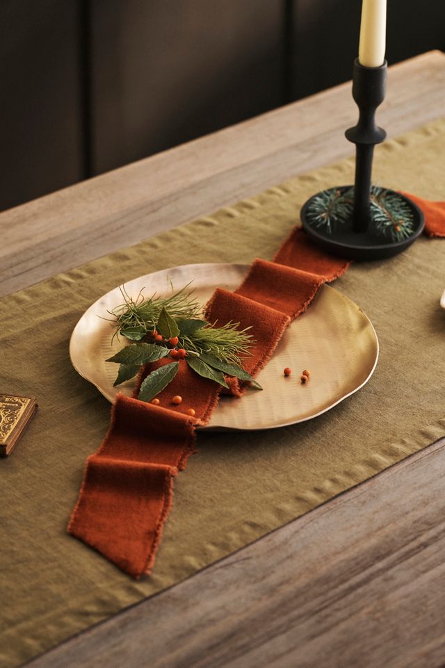 Waved Metal Decorative Tray #1
