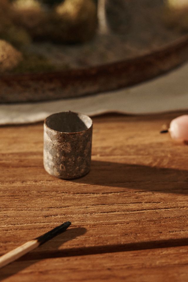 Magnetic Iron Taper Candle Dish #3