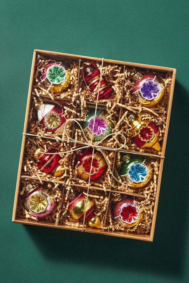 Vintage Glass Ornaments, Set of 12 #1