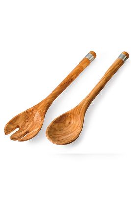 Anthropologie | Berard Olive Wood Server Set