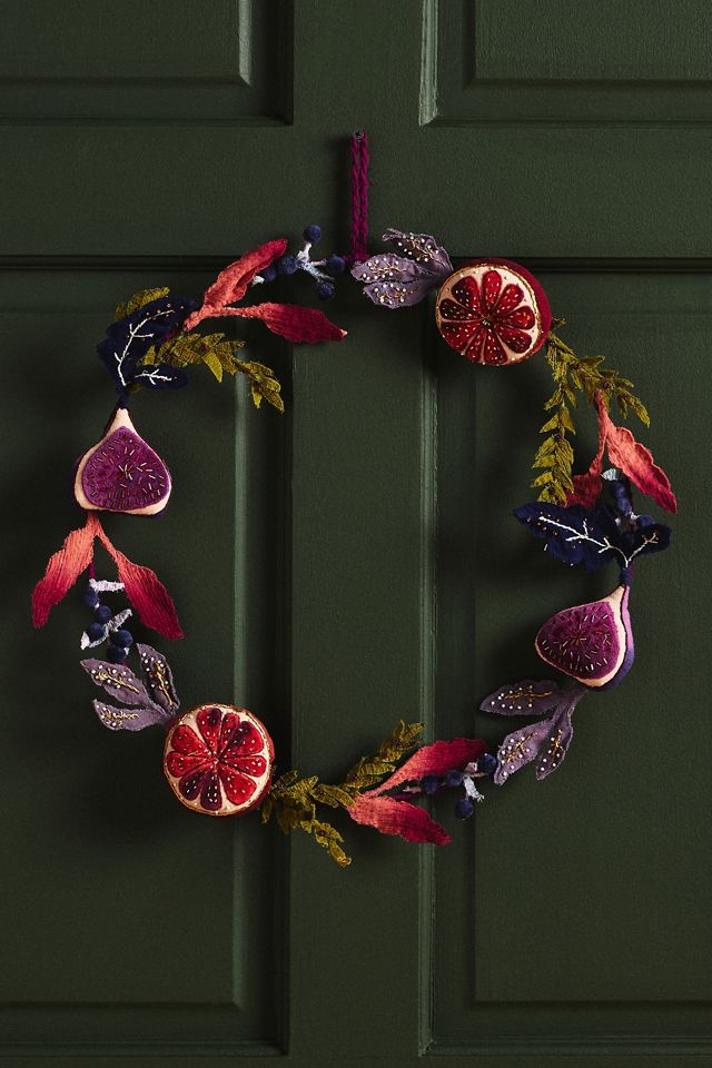 Rumi Fig Wreath Anthropologie UK