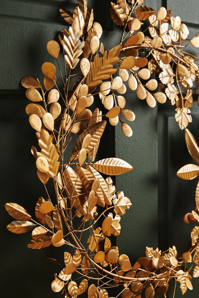 Golden Leaf Wreath #1