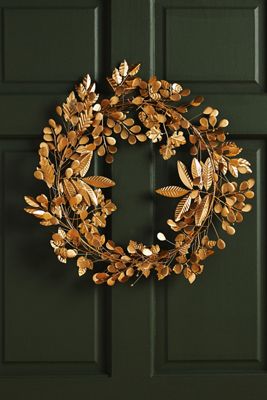 Golden Leaf Wreath