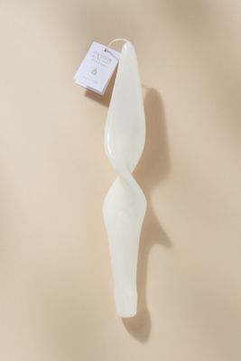 Glossy Twist Taper Candle