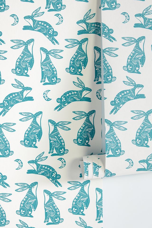 Roller Rabbit Batik Bunny Wallpaper #1