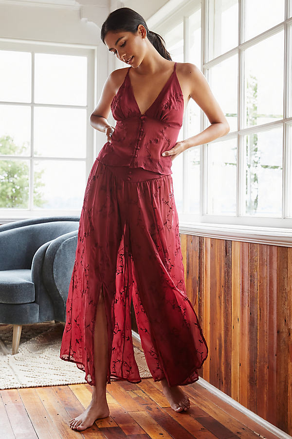 By Anthropologie Bustier Top and Trousers