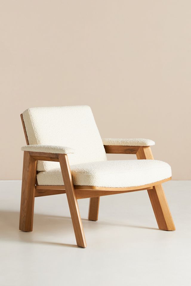Thomas Bina Bouclé Accent Chair #1