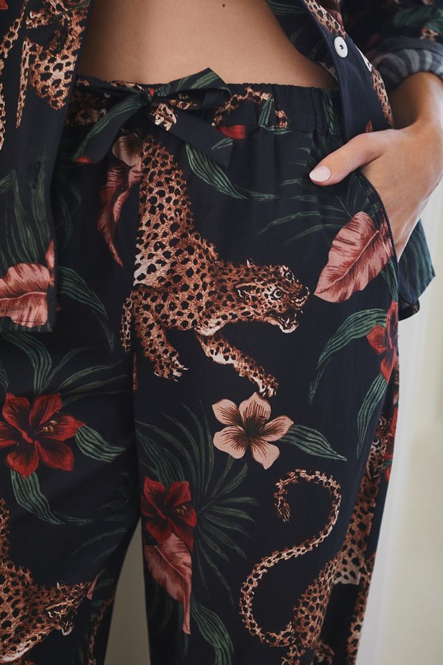 Desmond & Dempsey Soleia Leopard Print Pajama Set #1