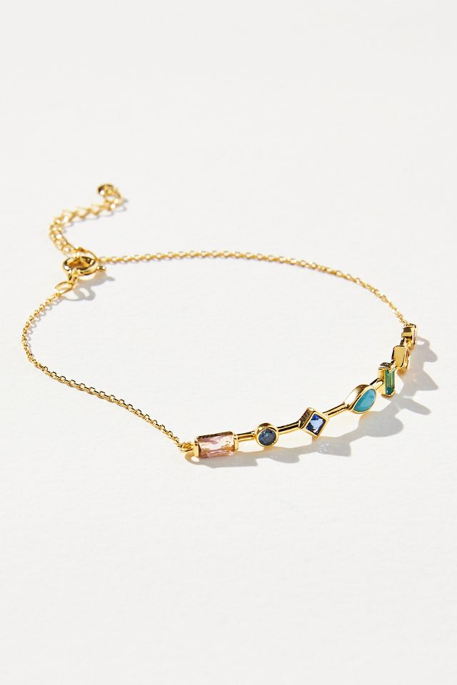 14k Gold Stone Bracelet | Anthropologie