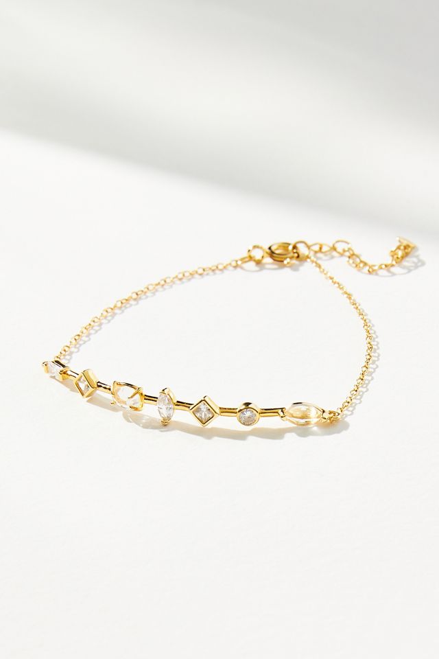 14k Gold Stone Bracelet Anthropologie