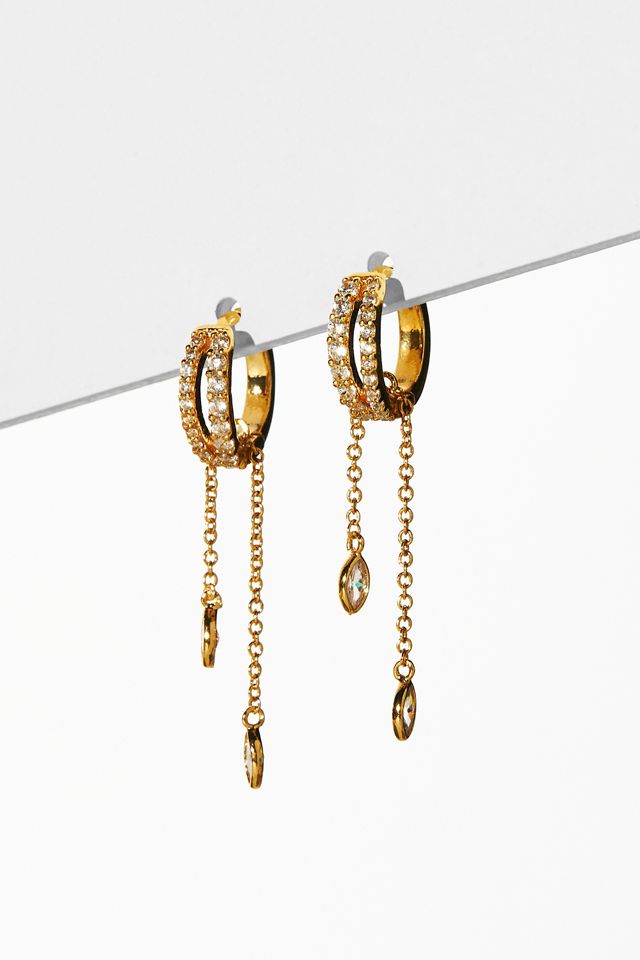 Gold-Plated Sterling Silver Drop Earrings #2
