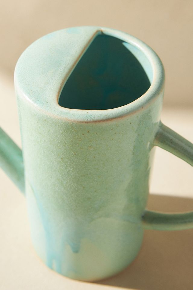 Watercolor Stoneware Watering Can #2