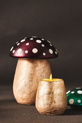 Amanita Mushroom Candle